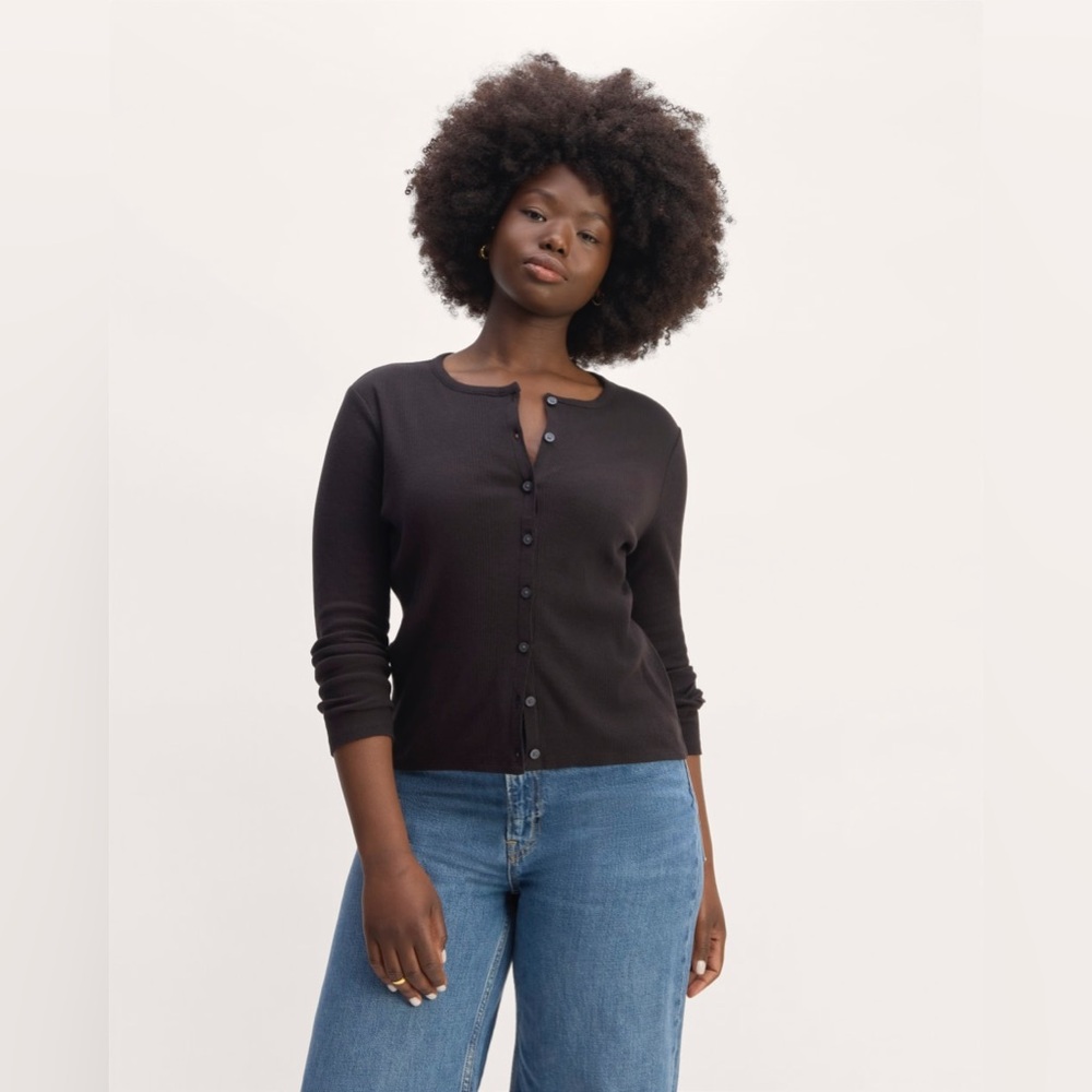 Everlane the vintage rib cardigan